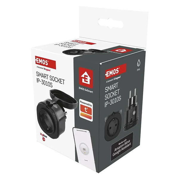 Фото - Умная розетка EMOS влагозащищенная WIFI P5534 GoSmart, ZigBee 3.0, IP44