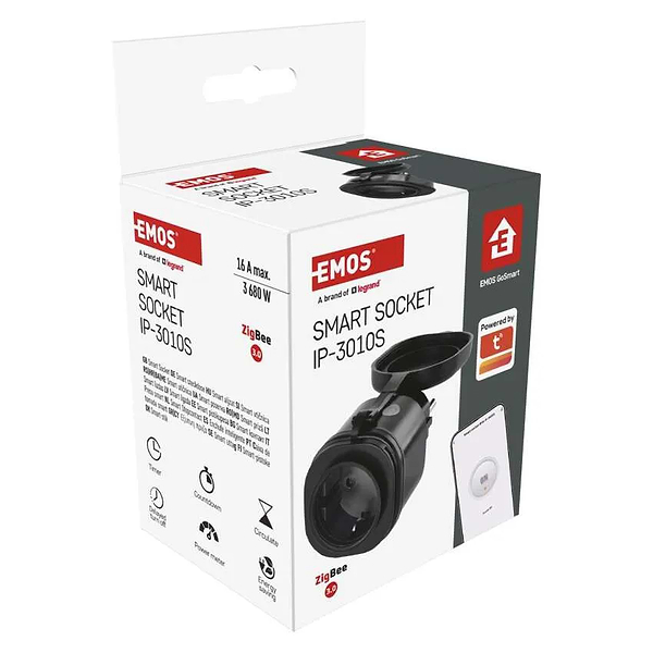 Фото - Умная розетка EMOS влагозащищенная WIFI P5534 GoSmart, ZigBee 3.0, IP44