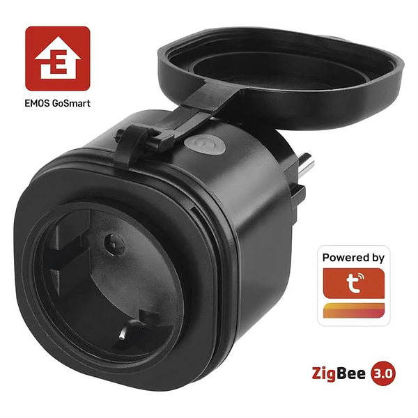 Фото - Умная розетка EMOS влагозащищенная WIFI P5534 GoSmart, ZigBee 3.0, IP44