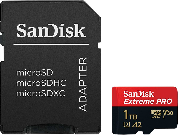 Фото - Карта памяти SanDisk Extreme Pro microSDXC 1TB UHS-I U3 + SD (SDSQXCD-1T00-GN6MA)