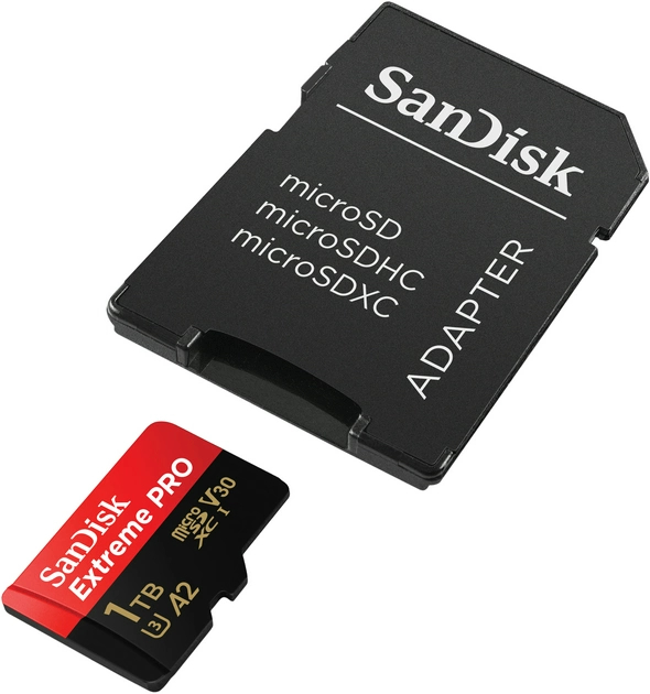 Фото - Карта памяти SanDisk Extreme Pro microSDXC 1TB UHS-I U3 + SD (SDSQXCD-1T00-GN6MA)