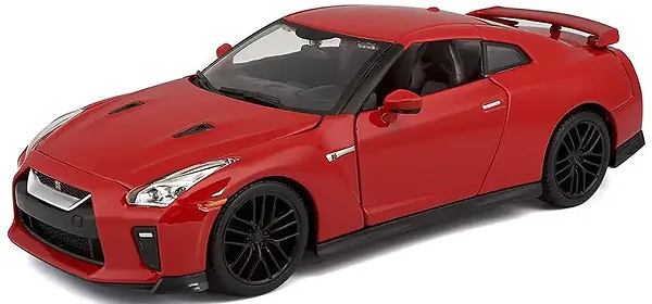 Фото - Коллекционная машинка 1:24 Bburago Nissan GT-R (ассорти красный, белый металлик, 1:24) (18-21082)