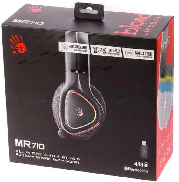 Фото - Гарнітура бездротова ігрова Bloody MR710 (Black)