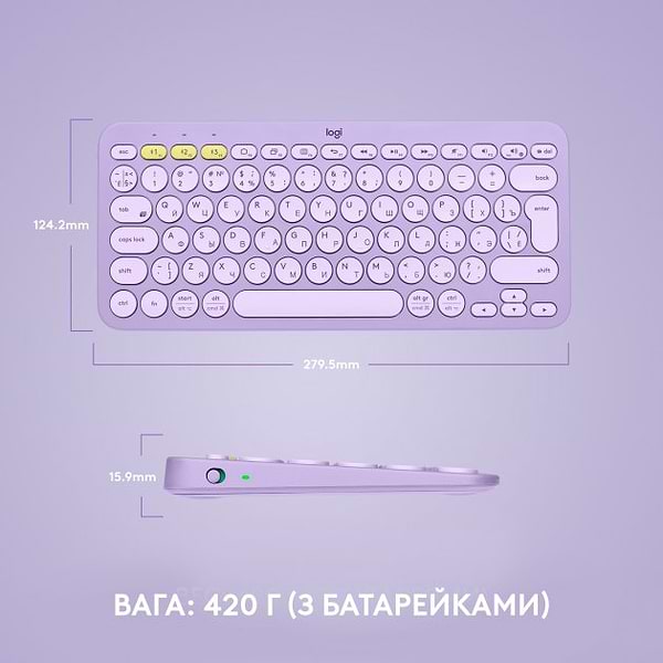 Фото - Клавіатура бездротова Logitech K380 (920-011166)