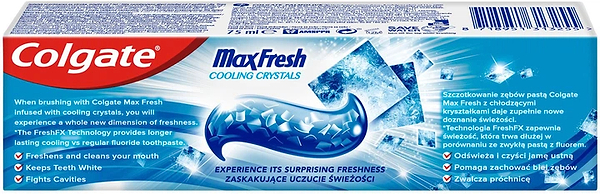 Фото - Зубная паста Colgate Макс Фреш Освежающие кристаллы Max White (8718951313255)