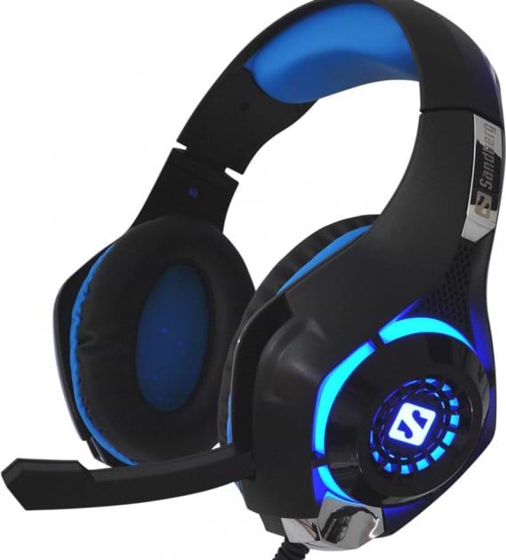 Фото - Гарнитура проводная игровая Sandberg Twister Headset Led (125-79)