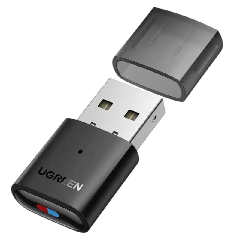 Адаптер мережі Bluetooth USB UGREEN CM408 Bluetooth 5.0 Transmitter for Switch/PS Black (10928) - Фото 1