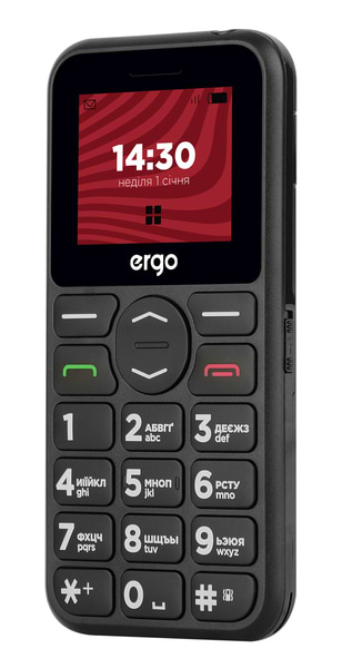 Фото - Мобільний телефон Ergo R181 Dual Sim Black