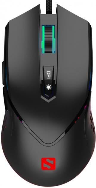 Фото - Мышь проводная игровая Sandberg Azazinator Mouse 6400 RGB Black (640-20)