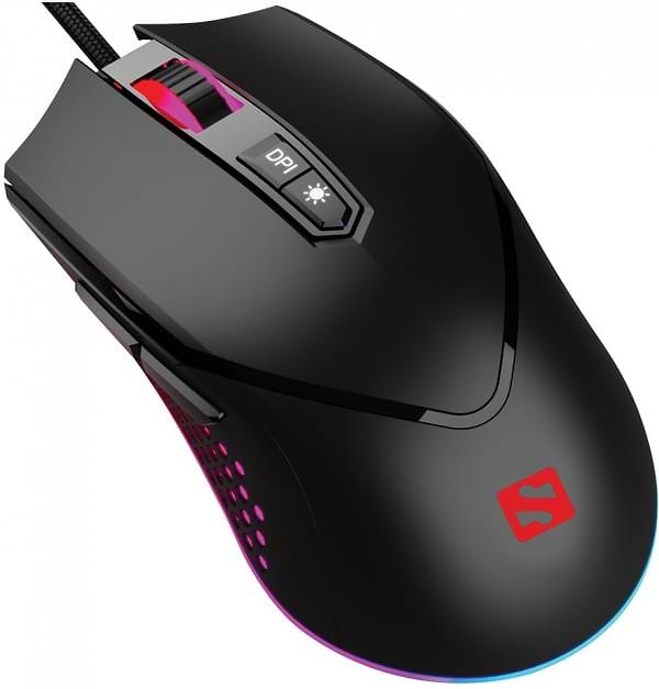 Фото - Мышь проводная игровая Sandberg Azazinator Mouse 6400 RGB Black (640-20)