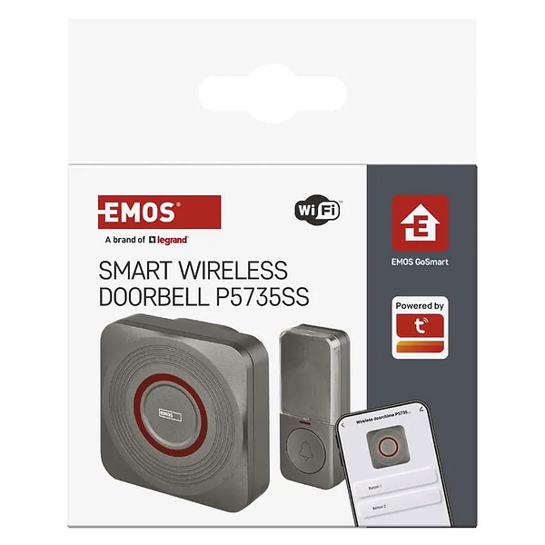Фото - Бездротовий дверний дзвінок EMOS Розумний P5735SS WIFI