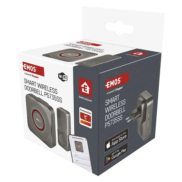 Фото - Бездротовий дверний дзвінок EMOS Розумний P5735SS WIFI
