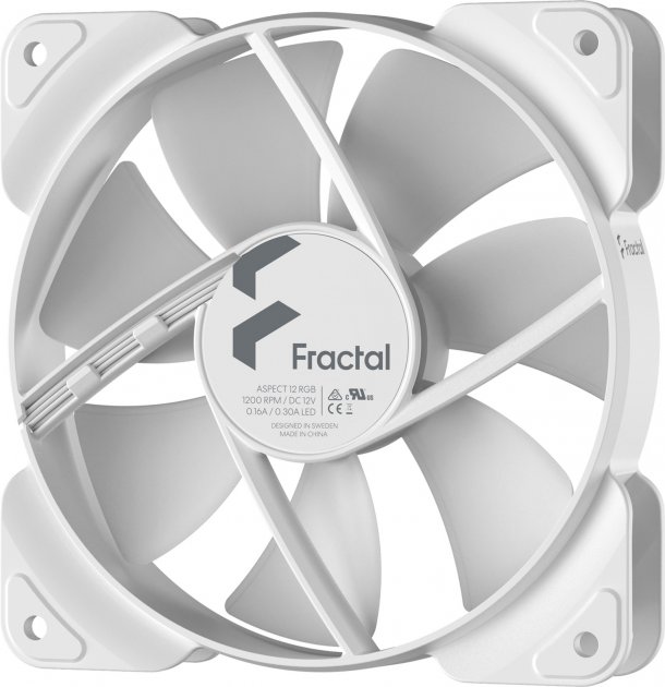 Фото - Корпусный вентилятор Fractal design Aspect 12 RGB White Frame (FD-F-AS1-1208)