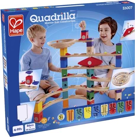 Дерев'яний конструктор Hape Quadrilla Прискорення 136 ел. (E6007)