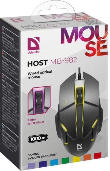 Фото - Мышь проводная игровая Defender Host MB-982 (52982)