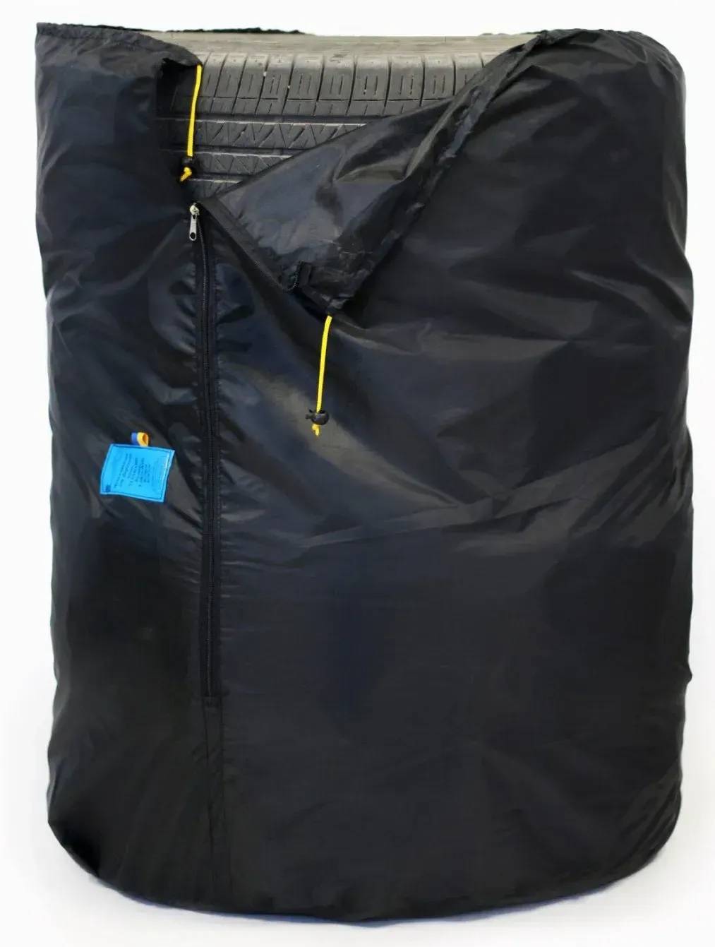 Чохли для коліс авто Poputchik для 4 коліс, розмір S, R13-14 чорного кольору (16-060-IS)