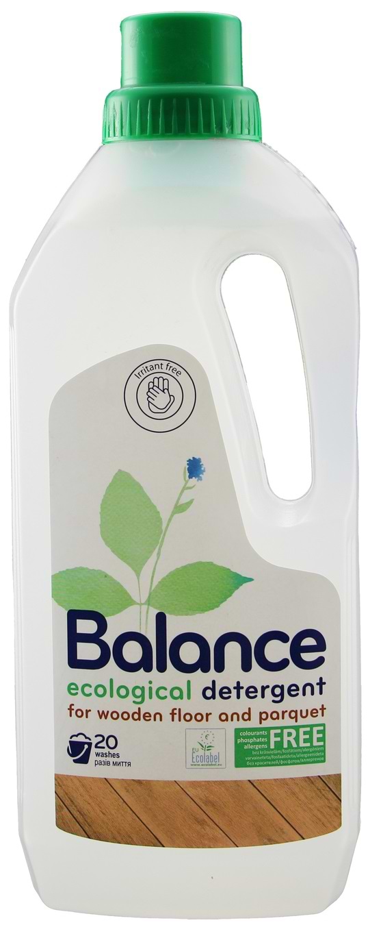 Засіб по догляду за підлоговими покриттями BALANCE д/миття дерев'яної підлоги 800 мл