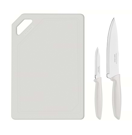 Фото - Набор ножей Tramontina Plenus Light Grey 3 пр. (23498/314)