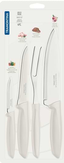 Фото - Набор ножей Tramontina Plenus Light Grey 4 пр. (23498/331)