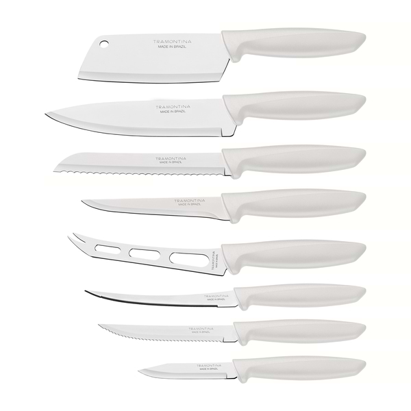 Фото - Набор ножей Tramontina Plenus Light Grey 8 пр. (23498/332) Фото - Набор ножей Tramontina Plenus Light Grey 8 пр. (23498/332)