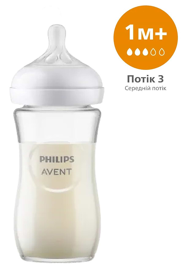 Фото - Бутылочка для кормления Philips AVENT Natural природный поток 240 мл, 1 шт. (SCY933/01)