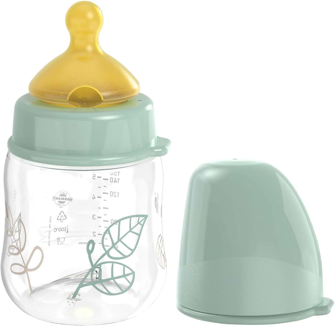 Пляшка для годування NIP Вишенька-Зелена Серія 0+ S зелена (35127)