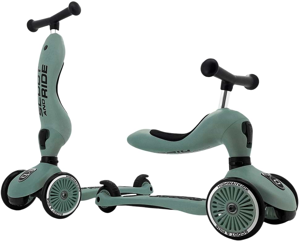 Трёхколёсный самокат Scoot&Ride Highwaykick-1 (SR-160629-FOREST) - Фото 1