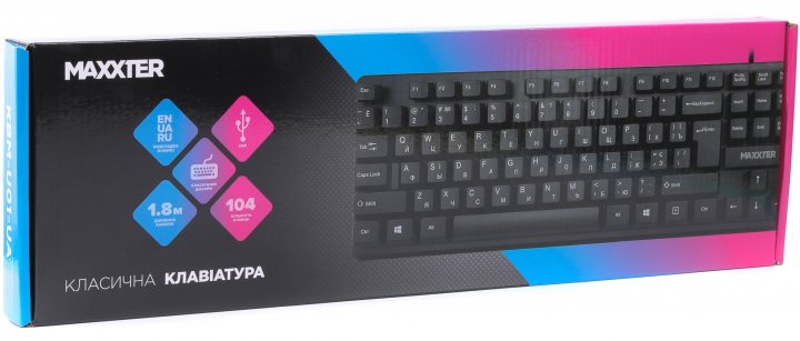 Фото - Клавиатура проводная Maxxter KBM-U01-UA