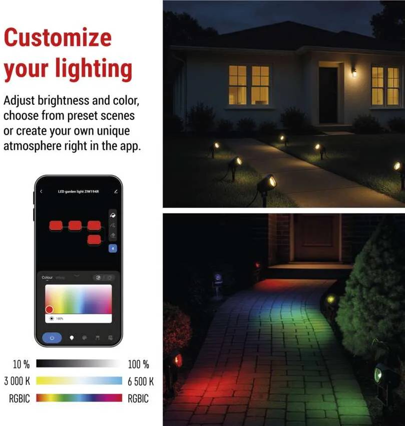 Фото - Світлодіодний прожектор EMOS ZIW194R,комплект 4 шт,7Вт,RGBIC,WIFI