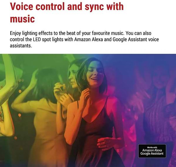 Фото - Світлодіодний прожектор EMOS ZIW194R,комплект 4 шт,7Вт,RGBIC,WIFI