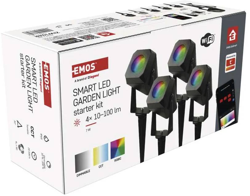 Фото - Світлодіодний прожектор EMOS ZIW194R,комплект 4 шт,7Вт,RGBIC,WIFI