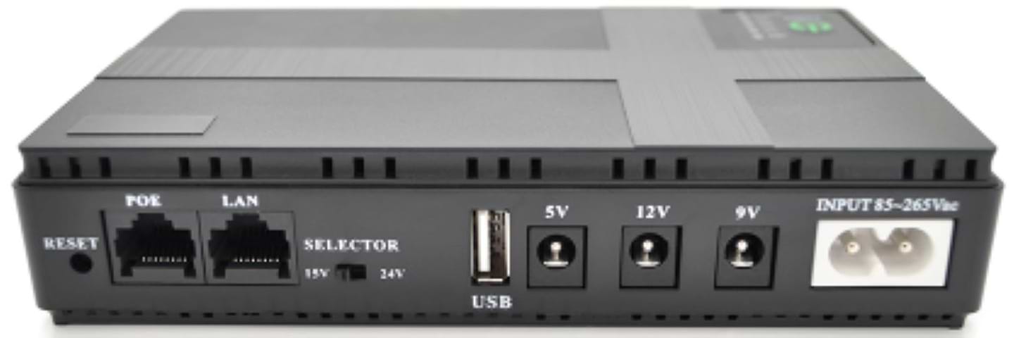 Источник бесперебойного питания Voltronic UPS-36W DC1036P PON/POE-430, 5/9/12V, 1A/2А, 10400мAh Black (UA102822)