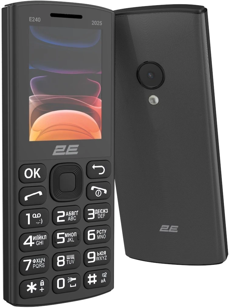 Мобильный телефон 2E E240 2025 Dual Sim Black (794300867202)
