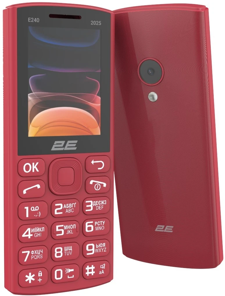Мобильный телефон 2E E240 2025 Dual Sim Red (794300867219)