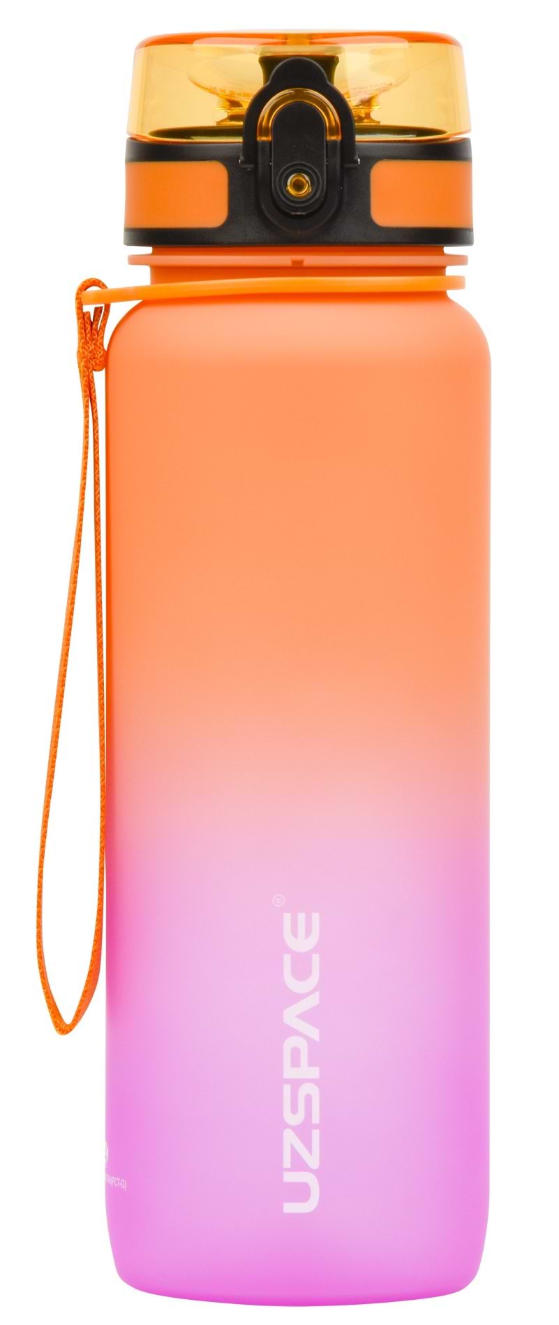 Бутылка для воды UZspace 3053 Frosted 800 мл Оранжево-розовая