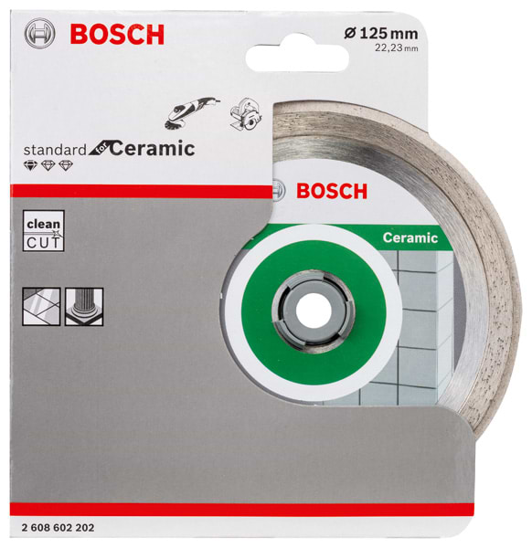 Фото - Диск шлифовальный по камню Bosch Standard for Ceramic 125-22.2 (2.608.602.202)