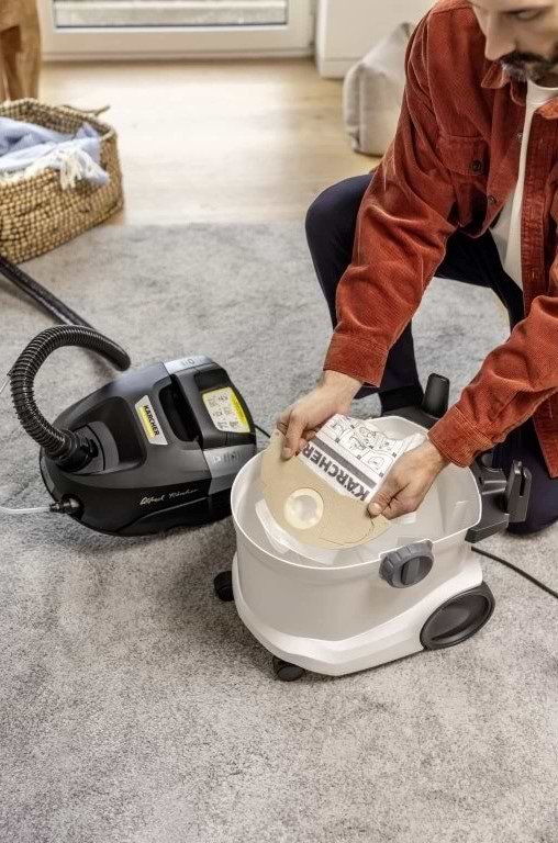 Фото - Мішок для пилососа одноразовий Karcher KFI 657 для SE 5 SE 5.100 SE 6.100 4 шт. (2.863-371.0)