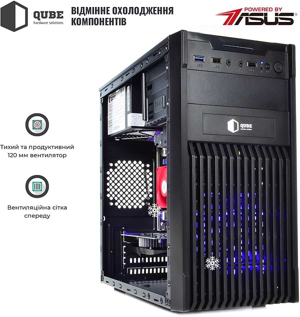 Фото - Системний блок QUBE QB Athlon 3000G GT 1030 2GB 164 (Athlon3000GGT10302GB164)