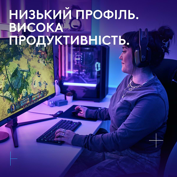 Фото - Клавиатура беспроводная игровая Logitech G515 Lightspeed TKL Mechanical Tactile Wireless (920-014075)