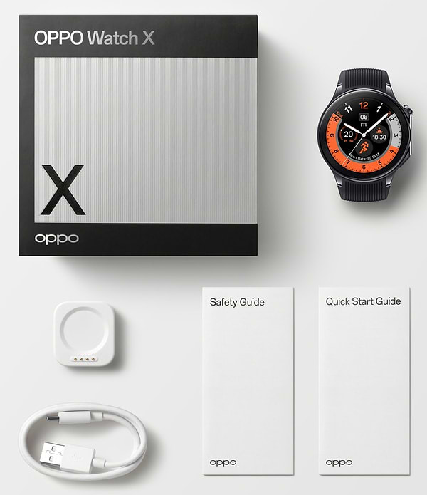 Фото - Уценка - Смарт-часы OPPO Watch X 47mm Platinum Black
