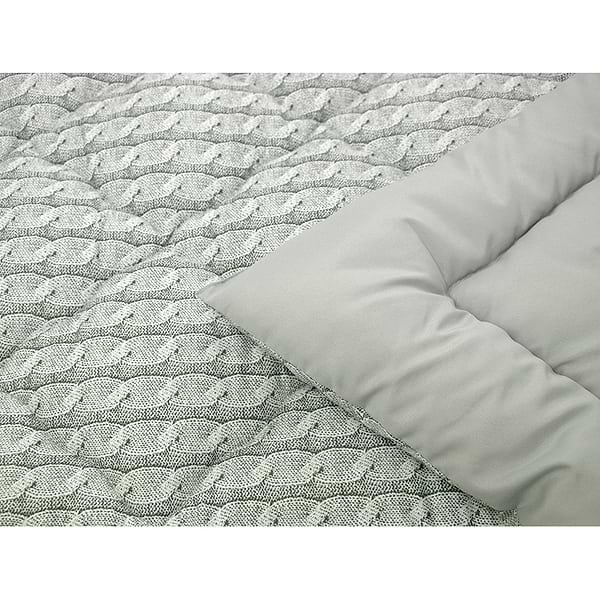 Фото - Набор одеяло двуспальное + 2 подушки Руно 172х205 см +50х70 силиконовый Grey Braid (172.52_Grey Braid)