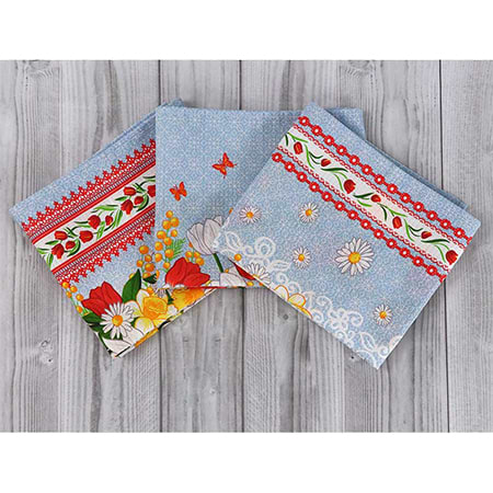 Набір рушників Руно 202.15 3 шт. (707Т_Весняні квіти) - Фото 1