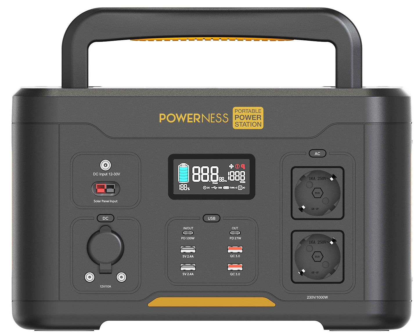 Купити Зарядна станція універсальна POWERNESS Hiker U1000B (1000 Вт, 768 Вт/год) - Фото 1 Зарядна станція універсальна POWERNESS Hiker U1000B (1000 Вт, 768 Вт/год) - Фото 1