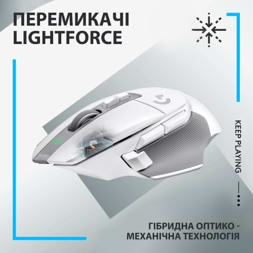 Фото - Мышь беспроводная игровая Logitech G502 X Lightspeed Wireless White (910-006189)