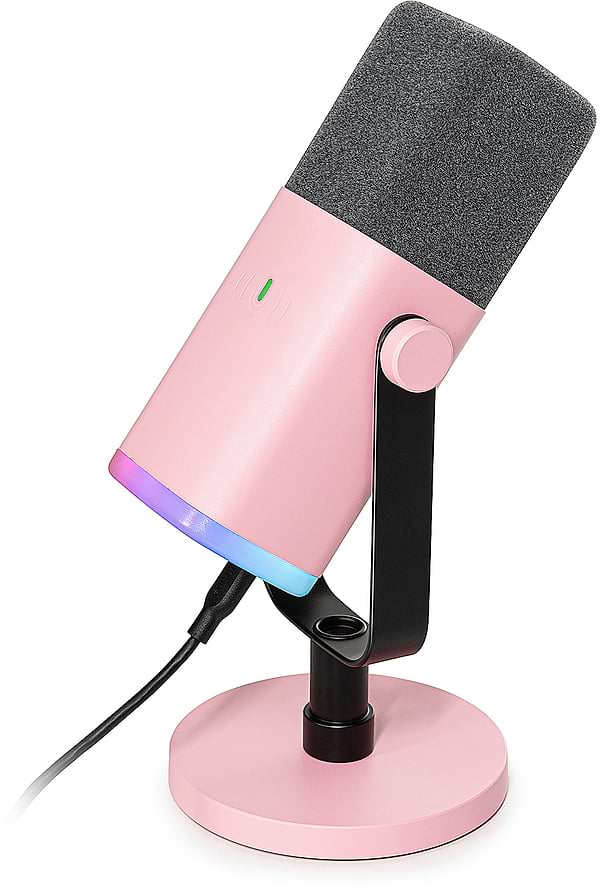Фото - Микрофон для компьютера проводной Fifine AM8P USB/XLR Pink