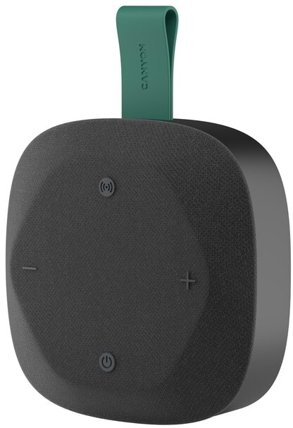 Фото - Портативна акустика Canyon HEXAGON 10 TWS 8W IPX5 Black Green (CNE-CBTSP10BG)