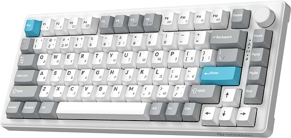 Фото - Клавиатура беспроводная игровая GamePro Asgard Yord Keychron Super White (MK266WH)