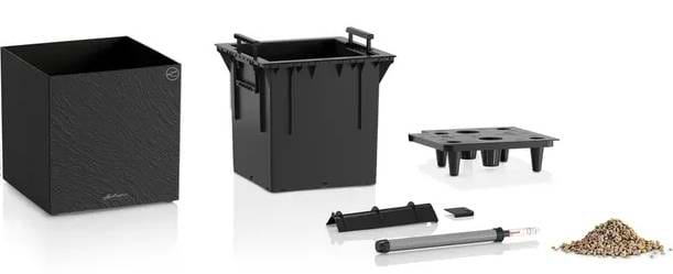 Фото - Вазон Lechuza Canto Slatestone Low  30 темно-сірий 15931