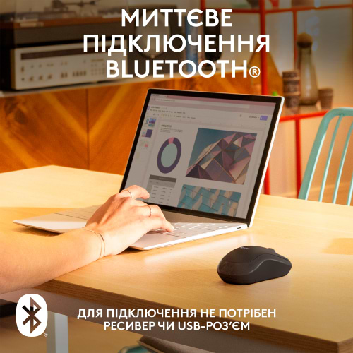 Фото - Миша бездротова Logitech M240 Silent Bluetooth Graphite (910-007119)