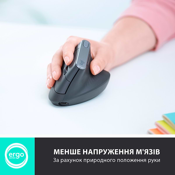 Фото - Мышь беспроводная Logitech MX Vertical (910-005448)
